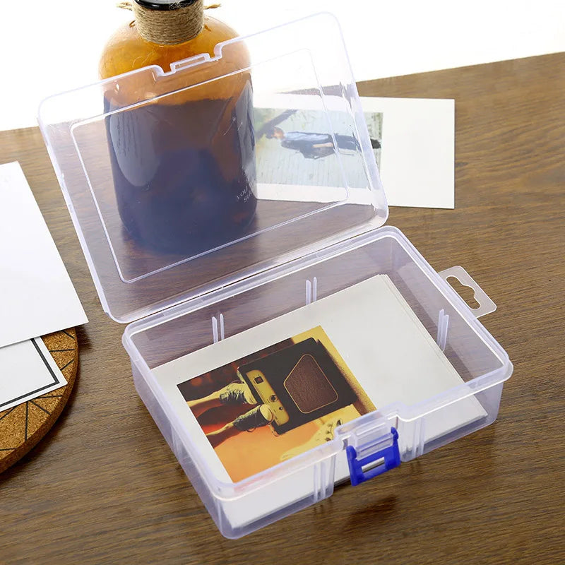 Large-Capacity Transparent Plastic Cosmetics Storage Box Holder Case Display Organizer Container Small Accessory