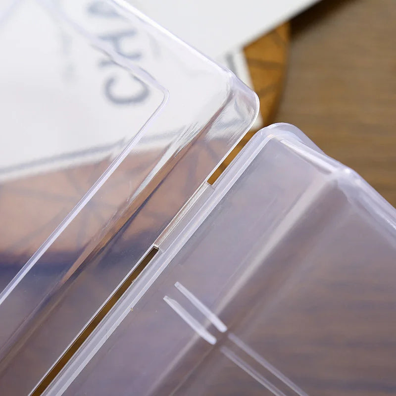Large-Capacity Transparent Plastic Cosmetics Storage Box Holder Case Display Organizer Container Small Accessory