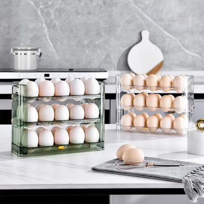 New Egg Storage Box Refrigerator Organizer Food Containers Egg Fresh-keeping Case Holder Tray Dispenser Kitchen Storage Boxes