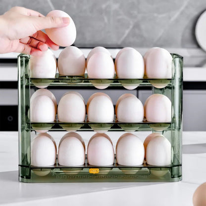 New Egg Storage Box Refrigerator Organizer Food Containers Egg Fresh-keeping Case Holder Tray Dispenser Kitchen Storage Boxes