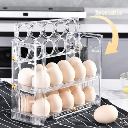 New Egg Storage Box Refrigerator Organizer Food Containers Egg Fresh-keeping Case Holder Tray Dispenser Kitchen Storage Boxes