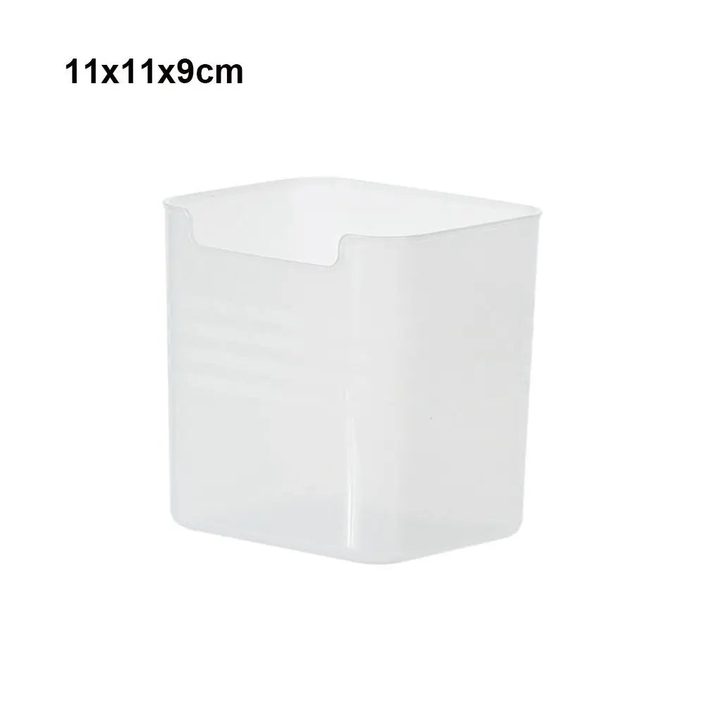 Plastic Refrigerator Organizer Bin Stackable Door Organizer Food Fresh Box Transparent Pantry Container Bins Shelf Basket