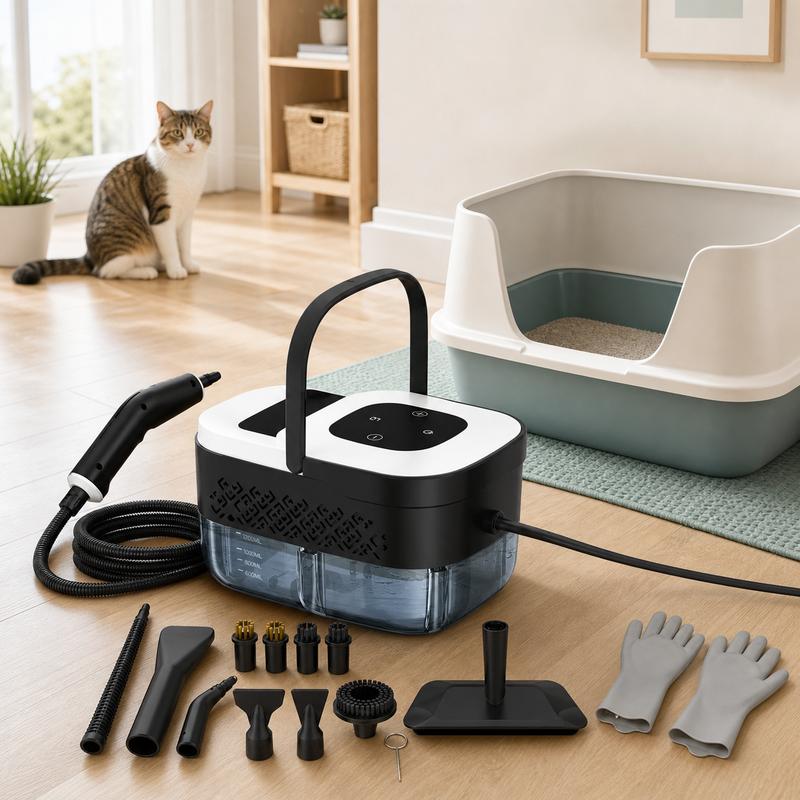 PawSteam™ – High-Temperature Pet Home Steam Cleaner